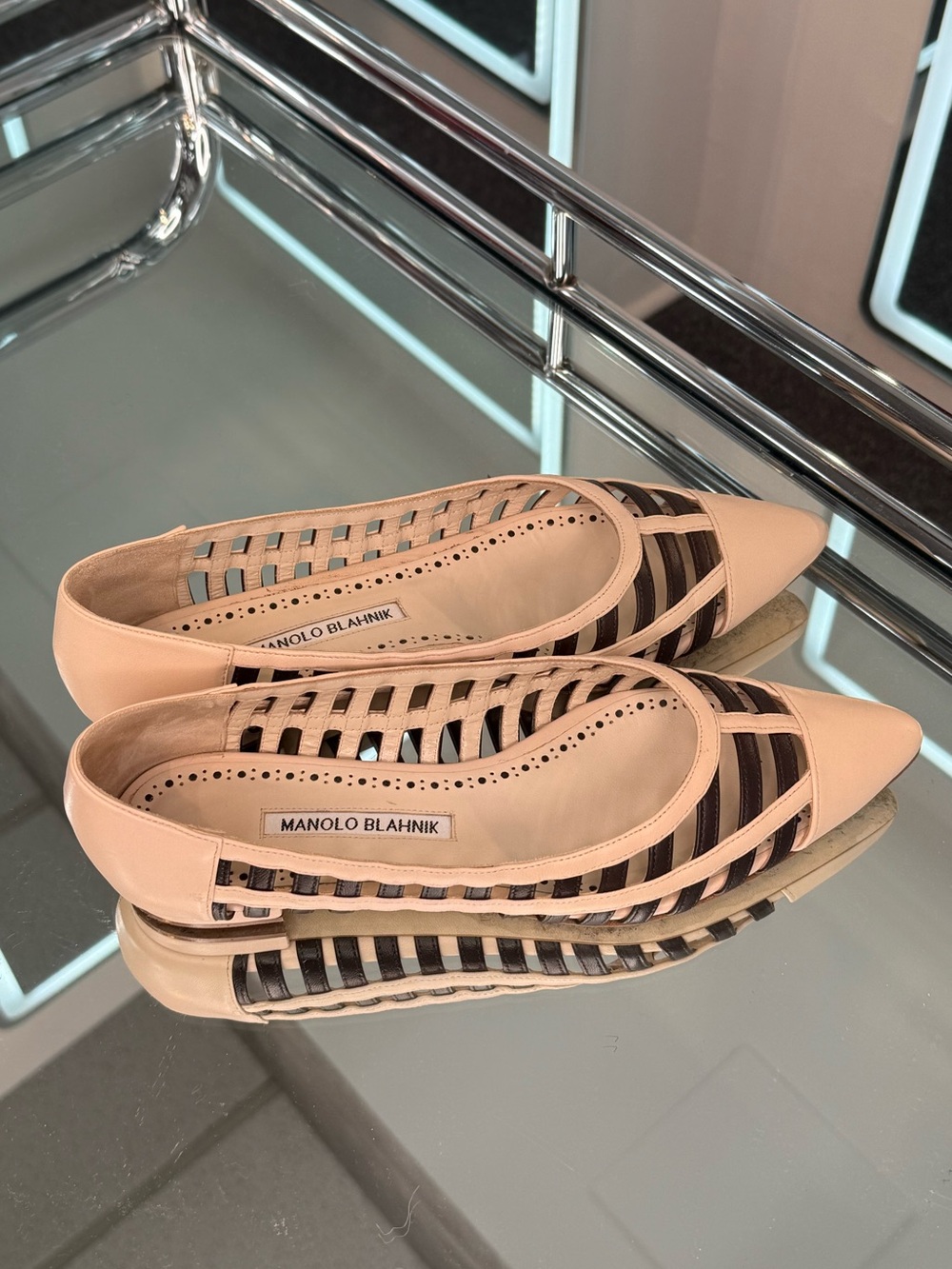 Manolo Blahnik Ballet Flats pointed toe